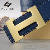 2021 HJones Men Belts H Logo Leather for Classic Unique Design Business Elegant Feel Fashion Comfortable Colorful Style L1