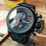 MEGIR Big Dial Fashion Men's Military Sports Watches Waterproof Silicone Strap Casual Quartz Wrist Watch Male Relogio Masculino