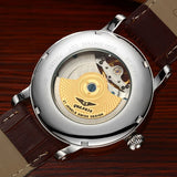 relogio masculino GUANQIN Mens Watches Luxury Brand Tourbillon Skeleton Automatic Watch Men Sport Leather Mechanical Wristwatch