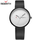 Rebirth Popular Men Women Watches Lovers Casual Mens Ladies Top Brand Luxury Quartz Leather Strap Clock Male Wristwatch