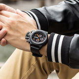MEGIR Big Dial Fashion Men's Military Sports Watches Waterproof Silicone Strap Casual Quartz Wrist Watch Male Relogio Masculino