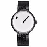 Drop Shipping Minimalist Style Stainless Steel Mesh Men Watch Fashion Creative Watch Men Sport Analog Quartz Wrist Watch Relogio