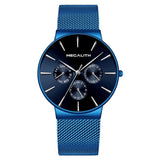 MEGALITH Watch Men Fashion Sport Quartz Simple Clock Luxury Waterproof Ultra Thin Date Quartz Wrist Watches For Men Montre Homme