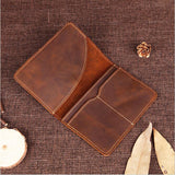 New 2018 Genuine Leather  Passport wallet Vintage Cow Leather Passport cover Unisex Wallet Credit Card Holder Travel Wallet