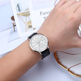 MINIFOCUS Top Brand Luxury Mens Watches Big Dial Rose Gold Fashion Quart Wristwatch Calendar Waterproof Chronograph Male Clock