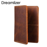 New 2018 Genuine Leather  Passport wallet Vintage Cow Leather Passport cover Unisex Wallet Credit Card Holder Travel Wallet