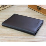 Designer Soft Leather Men Passport Cover Split Leather Business Passport Holder Pasport Passport case