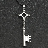 Attack On Titan Necklace Eren Key Shingeki No Kyojin Pendant Fashion Vintage Retro Anime Jewelry For Men Cosplay Wholesale