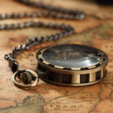 Luxury Antique Skeleton Mechanical Pocket Watch Men Steampunk Mechanical Fob Watches Clock Pendant Hand-winding Relogio De Bolso