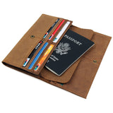 Men Passport Covers Solid Credit Id Card Folders Handmade Passports Holder Case Travel Accessories Passport Wallets LI-2096