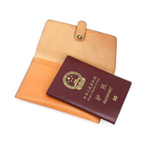 New Fashion Passport Case Genuine Leather Luxury Passport Cover Travel Passport Wallet ID Credit Card Holder License Bag Cowhide