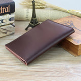 Designer Soft Leather Men Passport Cover Split Leather Business Passport Holder Pasport Passport case