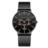 MEGALITH Watch Men Fashion Sport Quartz Simple Clock Luxury Waterproof Ultra Thin Date Quartz Wrist Watches For Men Montre Homme