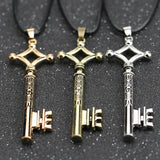 Attack On Titan Necklace Eren Key Shingeki No Kyojin Pendant Fashion Vintage Retro Anime Jewelry For Men Cosplay Wholesale