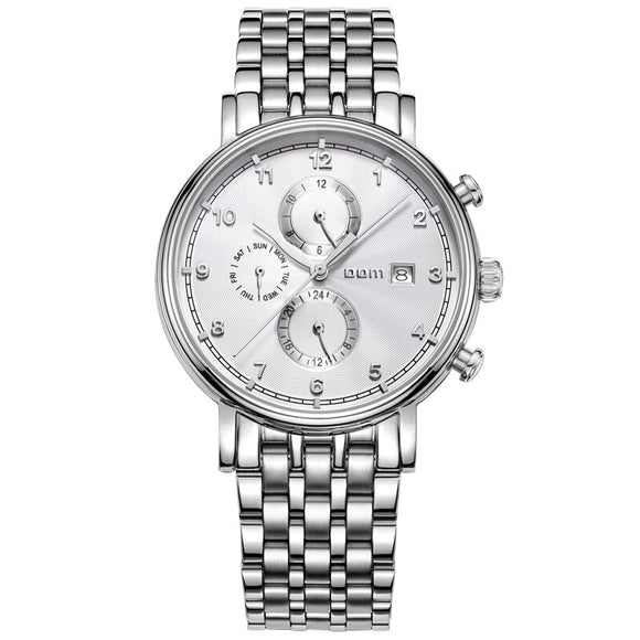 DOM Men mens watches top brand luxury waterproof mechanical stainless steel watch Business reloj hombrereloj M-811D-7M