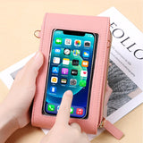 Mini PU Leather Phone Crossbody Bags for Women 2021 Summer Lady Shoulder Handbag Female Touch Screen Fashion Brand Luxury Purses