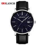 New Luxury Men's Star Watches Fashion Business Stainless Steel Strap Wrist Watch Double Calendar Clock