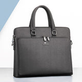 Men's Business office Briefcase Luxury Brand Leather Handbag Computer Laptop Tote male Large Casual Black Shoulder Bags 2021