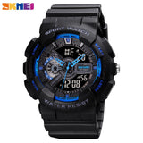 SKMEI Luxury Fashion Digital Watch Men Shockproof Waterproof Dual Wristwatch LED Chrono Alarm Clock Mens Watches Cool Bracelet