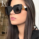 Square Oversized sunglasses Women 2021 Brand Designer Big Frame Men Sun Glasses Windproof Shades Driving Goggles gafas de sol