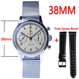 Watches Mens Seagull Movement 1963 Watch Sapphire Mechanical Chronograph Waterproof st1901 38MM 40MM Watch For Men montre homme