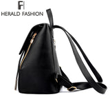 Women Backpack High Quality PU Leather Mochila Escolar School Bags For Teenagers Girls Top-handle Backpacks Herald Fashion