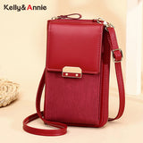 Brand Designer Phone Pocket Small Shoulder Bags for Women Pu Leather Female Crossbody Bag Ladies Mini Messenger Purse