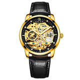 Original QLLS Men's Mechanical Watches With Automatic Winding Sport Casual Watch Men Waterproof Leather Strap Men's Watches 2021