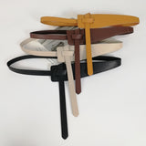 Designer belts for women high quality knot soft pu leather long cummerbunds wide coat ceinture femme dress waistband cintos
