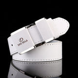 Men's belt smooth buckle business casual belt fashion young men's trouser designer