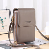 Mini PU Leather Phone Crossbody Bags for Women 2021 Summer Lady Shoulder Handbag Female Touch Screen Fashion Brand Luxury Purses