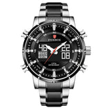 LIGE Watches For Men Luxury Brand Sport Quartz Wristwatch Waterproof Military Digital Clock Steel Men Watch Relogio Masculino