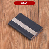 Laser Engraved LOGO Luxury ID Cardholder Wallet Leather Business Credit Card Holder Travel Name Card Holder Organizer Holder