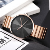 Unique Watch Creative Half Transparent Unisex Watch For Men Women Couple Geek Stylish Leather Wristwatch Fashion Quartz-watch