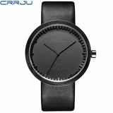 Men Watches CRRJU Top Brand Luxury Waterproof Watch for Male Slim Date WristWatch Mesh Strap Casual Quartz Clock reloj hombre