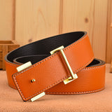 luxury genuine leather men belt pin buckle men's natural cow skin designer belts with case male cowhide belts hot sale men gift