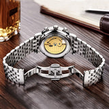 DOM Men mens watches top brand luxury waterproof mechanical stainless steel watch Business reloj hombrereloj M-811D-7M