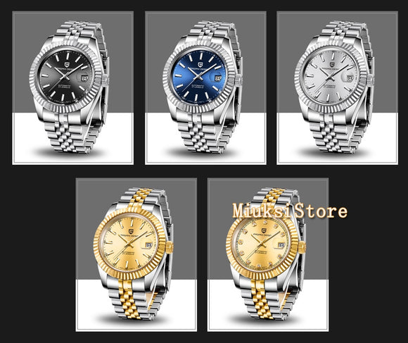 PAGANI DESIGN Men Mechanical Watch Top Brand Luxury 42mm Automatic Watch Sport Stainless Steel Watch Men Relogio Masculino