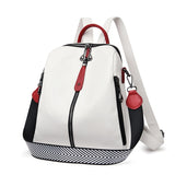 Fashion Backpack Women Soft Leather Backpack Female White High Quality Travel Back Pack School Backpacks for Girls Sac A Dos Hot