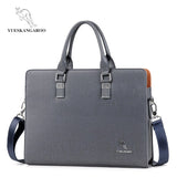 Men's Briefcases PVC MaterialTotes Bag for Documents Men NoteBook Shoulder Bag Male Business 14in  laptop Travel documents