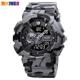 SKMEI Luxury Fashion Digital Watch Men Shockproof Waterproof Dual Wristwatch LED Chrono Alarm Clock Mens Watches Cool Bracelet