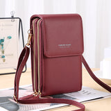 Mini PU Leather Phone Crossbody Bags for Women 2021 Summer Lady Shoulder Handbag Female Touch Screen Fashion Brand Luxury Purses