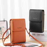 Mini PU Leather Phone Crossbody Bags for Women 2021 Summer Lady Shoulder Handbag Female Touch Screen Fashion Brand Luxury Purses