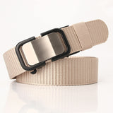 Men Belts Canvas Fabric High Quality Nylon Alloy Buckle Webbing Belts for Men Casual Sports  Comfortable Strap HB006