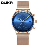 Ultra-Thin Fashion Watch Men Watch Steel Casual Sports Luminous Waterproof Calendar Wristwatch Men's Watches Relogio Masculino