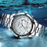 LANGLISHI Automatic Movement Watch Mens Watches Top Brand Luxury Imported Movement Waterproof Luminous Mechanical WristWatch