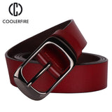 Women's strap casual all-match Women brief genuine leather belt women strap pure color belts Top quality jeans belt WH001