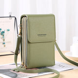 Mini PU Leather Phone Crossbody Bags for Women 2021 Summer Lady Shoulder Handbag Female Touch Screen Fashion Brand Luxury Purses