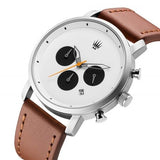 CHRONO SIENNA WHITE LEATHER WATCH 417461443