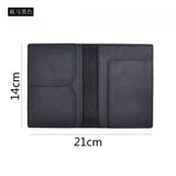 SIKU men's leather passport case handmade card holder famous brand passport cover